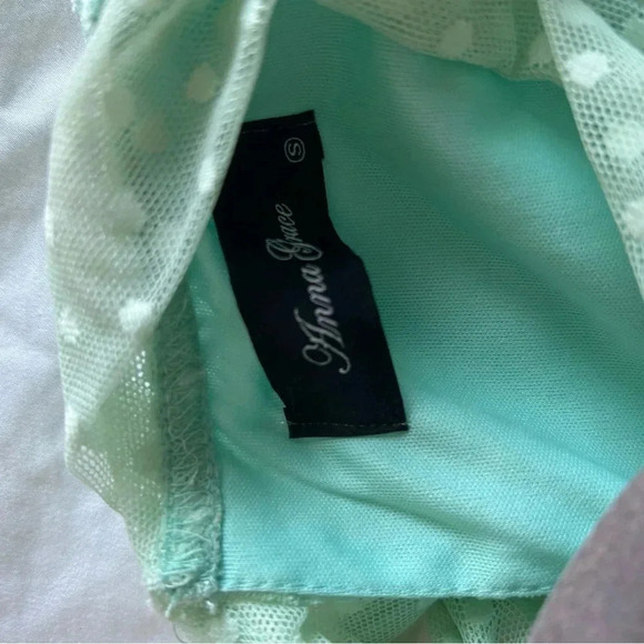 Anna Grace - Lace Dress - S - Mint Green - Picture 4 of 5